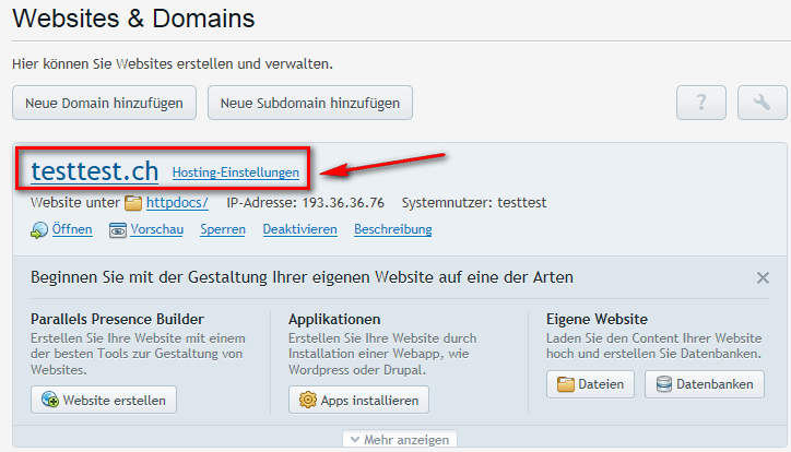 Odin Plesk 12 Windows Hosting Einstellungen Odin Plesk 12 Windows Hosting Einstellungen